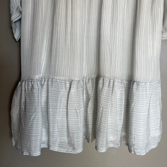 NWT Madewell x Reistor V-Neck Mini Dress Ivory Ivy Dreams Size Medium Babydoll - Picture 16 of 16